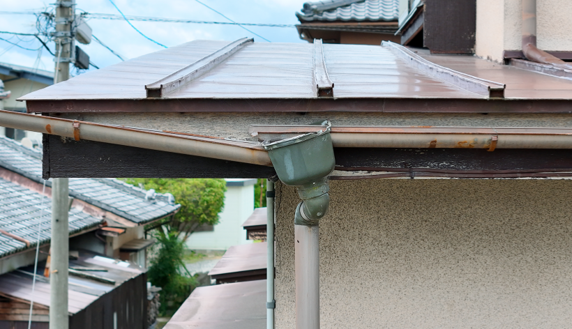 雨樋の破損の画像